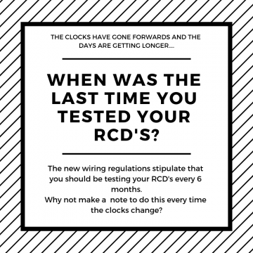 When was the last time you tested your RCD?